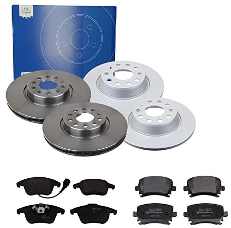 ATE 2 Bremsscheiben + Beläge Ceramic VA + HA für Q3 VW Sharan Tiguan 5Nx
