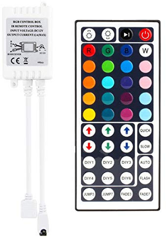 SUPERNIGHT Drahtlose IR-Fernbedienung mit 44 Tasten für 5050 3528 RGB LED-Lichtleiste
