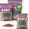 ZenGreens® - Semi di ravanello rambo biologico - Scegli tra 10g, 200g e 500g - Germogli di ravanello rambo - Germinazione superiore al 97% - Microgreens