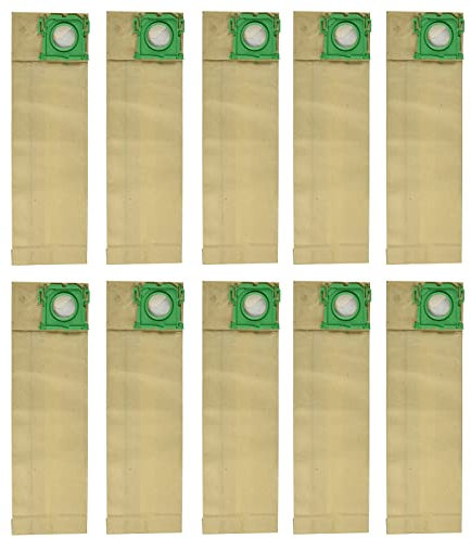 MaxLLTo Set mit 10 Ersatz-Staubsaugerbeutel 5300, kompatibel mit Windsor für Sebo 5093AM (41 x 12,7 cm Beutel, 4,5 cm Loch)