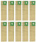 MaxLLTo Set mit 10 Ersatz-Staubsaugerbeutel 5300, kompatibel mit Windsor für Sebo 5093AM (41 x 12,7 cm Beutel, 4,5 cm Loch)