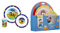 Fun House 005398 Pat Patrouille Ensemble de Repas Bleu 26,5 x 7 x 25 cm 3 Pièces & 005138 T'Choupi Ensemble repas pour enfant : 1 Verre + 1 Assiette + 1 Bol Micro-ondable 250 ML, Jaune