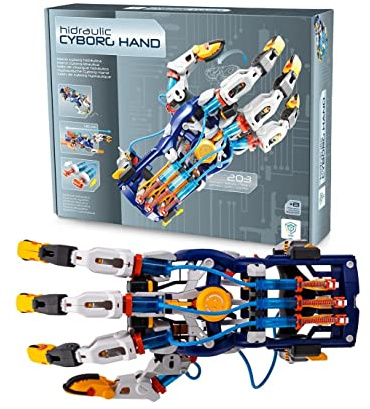 DEQUBE - Mano Cyborg Hidráulica - Simula Movimientos Reales - Diferentes técnicas de Agarre - Energía hidráulica - Ajustable a Diferentes tamaños de Mano - para diestros y Zurdos (Deqube 925D00113)