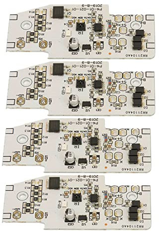 Oumefar 4PCS Solar Lamp Control Board LED Light Controller Module for 3.2V 3.7V 6.4V 7.4V 11.1V 12.8V Battery to Lawn Lamps, Landscape Garden Corridor Diy Street Lamps