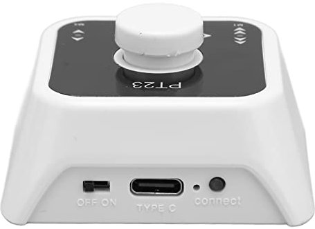 Bluetooth Page Turner Pedal, Wiederaufladbarer Drahtloser Multimedia-Controller Schlüsselschalter Unterstützt 73 Stunden Dauerbetrieb, Kompakt für Computertelefone (Weiss)