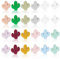 SUNNYCLUE 1boîte 24pièces 12 Couleurs Perles de Silicone Cactus Plante D'Été Silicones Perles en Vrac Grand Trou Entretoise Double Face pour la Fabrication de Bijoux Bracelet