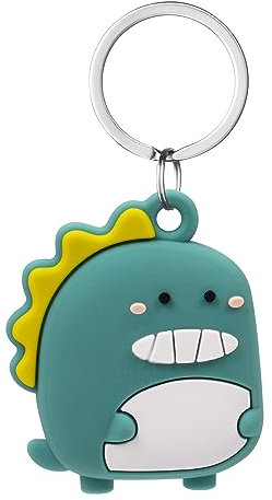 AXFEE Airtags in Silicone Lavabile, Porta Air Tag per GSP Apple, Airtag Cover per Chiavi Zaini e Animale, Portatile, Anti-graffio, Mantiene un Segnale Forte-Dragone Verde