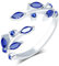 VIKILEE Damen Ringe S925 Sterling Silber Blatt und blauer Zirkonia Einstellung Ringe verstellbare Größe für Freundin Jahrestag VerlobungsRinge