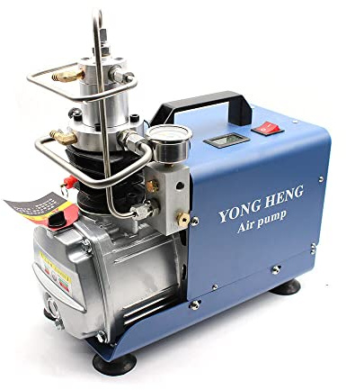 300 Bar Kompressor PCP Hochdruck Luftpumpe 4500 PSI Kompressorpumpe Pumpe Elektrisch 220V Air Compressor Pump Paintball Airgun Blau