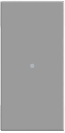 BTICINO MatixGO Comando illuminazione Ottimizzato per luce led 1 modulo Grigio SJG4051F Interruttore assiale 1P 10 AX, 250Vac, illuminabile
