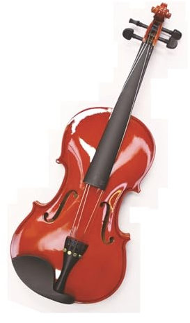 Violine Set Glänzende Violine, rot, volle Größe, Einstieg für Anfänger, 1/8 1/2 (Color : 4/4)
