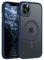GaoBao Strong Magnetic for iPhone 11 Pro Max Case, Slim iPhone 11 Pro Max Phone Case [Compatible with MagSafe] Classic Shockproof Translucent Matte Protective Cover for iPhone 11 Pro Max 6.5, Blue