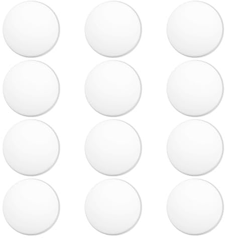 12 Pcs Door Knob Protector for Wall Door Handle Wall Protector Door Stopper White Cabinet Door Stoppers with Strong Back Adhesive for Home, Office, Kitchen Cabinets Quiet, Shock 2 Inch