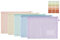 Havnidy 5 Stück Dokumententasche mit Reißverschluss,A3 Wasserdichte Document Case, Reißverschlusstasche,Zip File Bag, Zipper Pockets für Datei,Papier, Quittungen, Kosmetika, 5 Farben