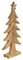 EGLO LIVING Deko Baum Baliguian, Weihnachtsdeko groß, Bodendeko Wohnzimmer, Dekofigur Weihnachten, Adventsdeko aus Holz in Natur und Metall in Gold, 62,5 x 25 cm