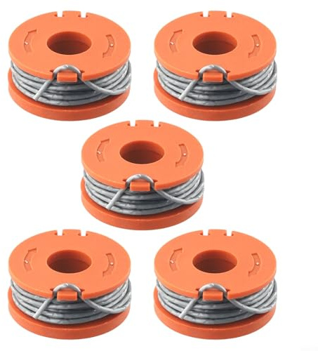 5Pcs Trimmer Spools And Line For For Grass Trimmer S1825CT S3630CT S3630CT2 Grass Trimmer Accessories