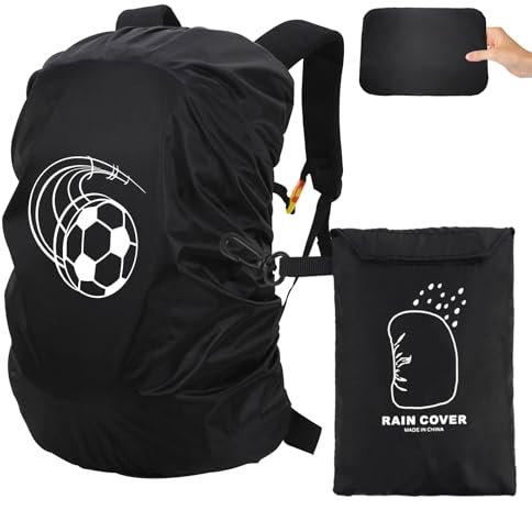 Gotetiso Housse Sac à Dos Imperméable Réfléchissante 30-40L Housse de Pluie pour Sac à Dos Etanche Anti Poussière Housse de Protection Contre la Neige Anti-Pluie Couverture pour Camping Randonnée