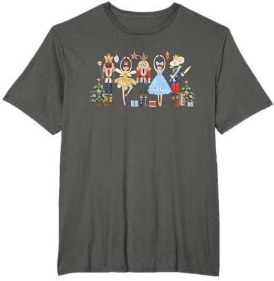 Funny Nutcracker Ballet Sugar Plum Fairy Girl Merry Xmas T-Shirt