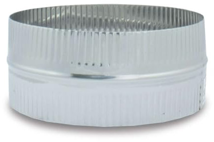 CAEXVEN Manguito de Unión para Conductos en Acero Inoxidable - Serie Lisa y Flexible - 110 mm