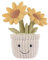 Apricot Lamb Potted Sunflower Flower Plant Plushies Stuffed Animals for Kids, Soft Cute Plush Toys for Baby Girl and Boy, Fluffy Yellow Potted Sunflower