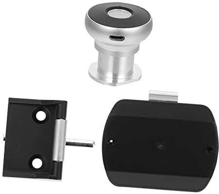 Angoily Intelligentes Fingerabdruck Möbelschloss Mit Usb Ladefunktion Aluminiumlegierung Schnelle Erkennung Elektronisches Schubladenschloss Für Home Office Und Büromöbel