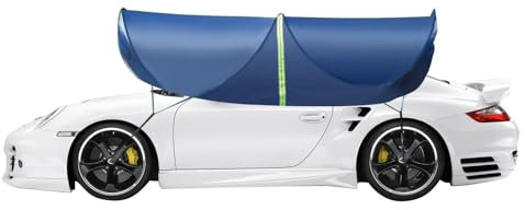 Tente d'ombrage de voiture, abri de voiture résistant au soleil, auvent portable pour parasol UV | Pare-soleil pour pare-brise de voiture à installation rapide en tissu Oxford, tend
