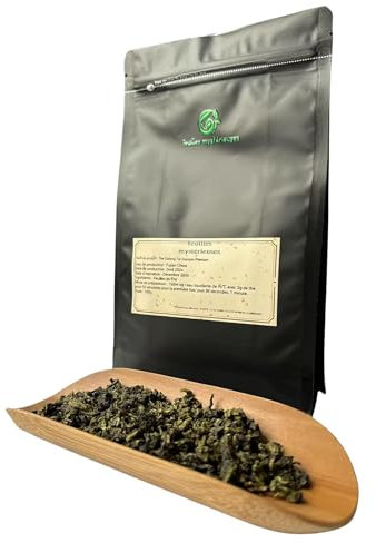 Thé Oolong Chinois An Xi Tie Guan Yin Premium - thé bleu ou wulong, Feuilles Séchées - conditionné en France en sachet refermable de 100g