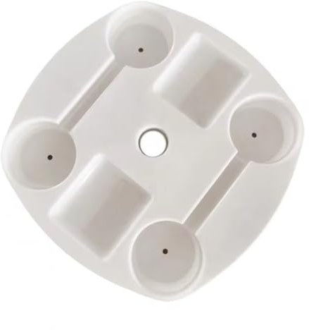 Vocdikficy Vassoio da Tavolo per Ombrellone da Patio Vassoio da Tavolo per Ombrellone da Esterno con 4 Portabicchieri Tavolo da Spiaggia Tavolo da Ombrellone da Esterno Tavolo da Spiaggia