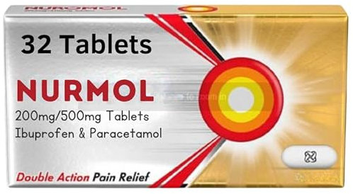 Dual Action Pain Relief Tablets – 32 Tablets | Effective Relief for Headaches, Back Pain, and Muscle Aches | Nuro