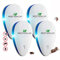 Repelente ultrasónicode Plagas, Repelente ultrasónico de Mosquitos y Control electrónico, Anti Ratones, Moscas, cucarachas, arañas, Hormigas, inofensivo para Mascotas y Humanos - (4 Pack)
