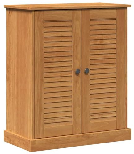 vidaXL Bathroom Cabinet Other VIGO Brown Solid pine wood, Bathroom Storage Solutions, Rectangular Shelving Unit, Compact Cabinets for Traditional Decor, Functional Pine Furniture