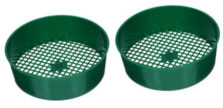 Toddmomy 2 pezzi Setaccio da Giardino Multiuso in PP Resistente Rete Uniforme per Filtrare Pietre e Sabbia Strumenti Leggeri per Terriccio Prato e Giardinaggio Adatto per Mare