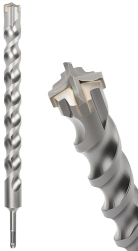 MOXPIFY 30mm SDS Masonry Drill Bit 360mm Long for Reinforced Concrete | Brick Walls, 30 mm Hammer SDS Plus Drill Bit (30mm x 360mm)