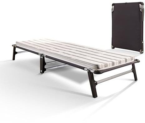 JAY-BE ME70 Mobile Folding Bed with Comfort Mattress, Single