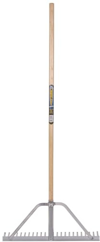 Draper 73355 Landscaping Rake with Ash Shaft, Brown, 143x60x10.5 cm