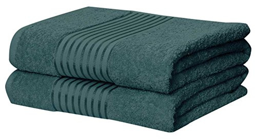 Rapport Home Windsor 2-Piece Towel Bale, 100% Cotton-Teal, Combed, 140 x 90 x 1 cm