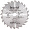 Trend Wood Circular Saw Blade, 165mm Diameter, 20mm Bore, 24 Teeth, 2.4mm Kerf, +15° Hook, TCT, Medium Finish, CSB/16524C