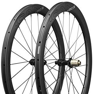 ICAN Aero 50 Disc 1430g Light Carbon Rennrad Laufradsatz Scheibenbremse für All-Around Clincher Tubeless Ready 12×100/12×142mm Center Lock Thru-Alex