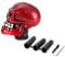 Schaltknauf Hebel, Schalthebelknauf Schalthebel, Skeleton Skull Head Car Modifizierte Schaltknauf Stick Lever Shifter Universal (Rot)