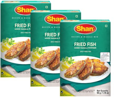 Shan Fried Fish Masala, 1.76 oz / 50 g, 3 Pack, Brown