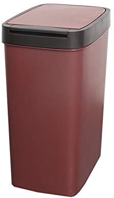 XGWML Poubelle,Poubelle en Acier Inoxydable,Poubelle à Pédale,Poubelle pour Jardin,école,Bureau,Maison Et Cuisine (Grand,Vin Rouge)