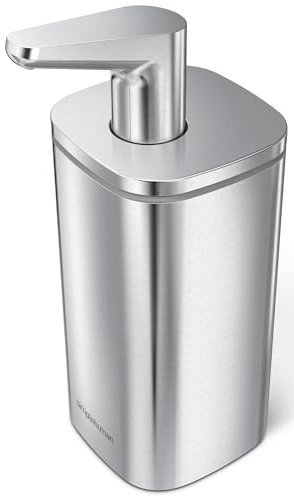 simplehuman, Bomba de Pulso de Acero Inoxidable Cepillado, 295 ml
