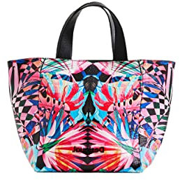 Desigual Damen Bols_virtual Pink Valdivi Shopping Bag, Rot, Einheitsgröße EU
