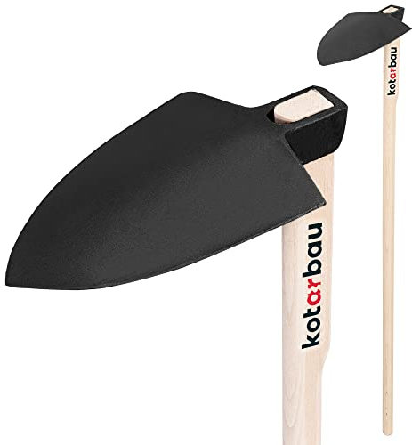 KOTARBAU® Zappa da Giardino 210 mm in Acciaio Forgiato con Manico in Legno 120 cm Strumenti Manuali Attrezzi Accessori da Giardino Zappetta Giardinaggio