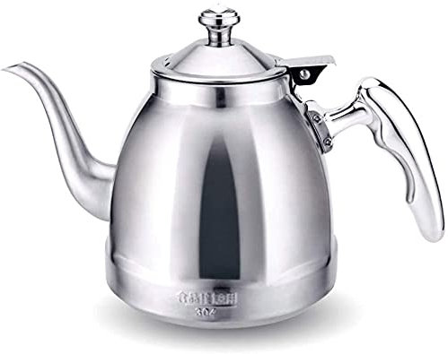 ZHANGZONG Bouilloire INOX Théière en Fonte Bouilloire sifflante Bouilloire Vintage Bouilloire de théières à café en Acier Inoxydable, Bouilloire à ébullition Rapide, exquise et Belle, Universe