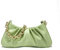 JOLLQUE Umhängetasche für Frauen, Kleine Leder Knödel Taschen Handtasche Geldbörse, Gold Kette Abend Clutch Geldbörsen (Grün)