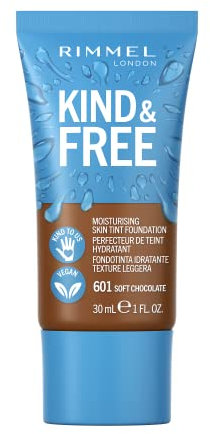 Rimmel Kind + Free Moisturising Skin Tint Foundation, Soft Chocolate 601