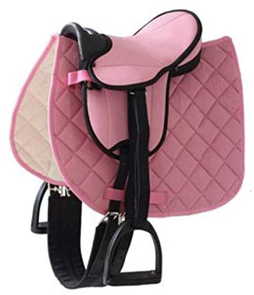 Sweety Toys 13647 Sattel mit Steigbügeln - geeignet für Stehpferde 105cm (pink)