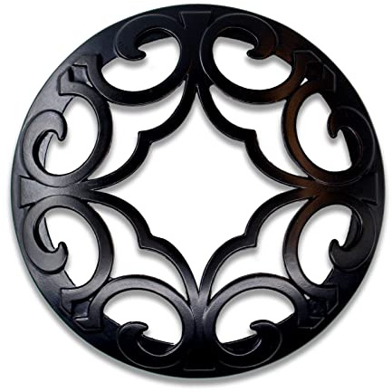 Hion Illuma Lid Kerzendeckel Aufsatz für Duftkerzen, Elegant geschnitztem Kerzenzubehör Metall Scented Candle Topper, Weihnachtsdeko Geschenk hilft der Kerze gleichmäßig zu brennen (Bauhinie Gold)