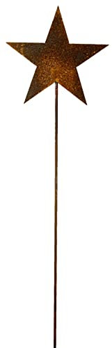 Manufaktur Lichtbogen Rost Gartenstecker Stern 112 cm